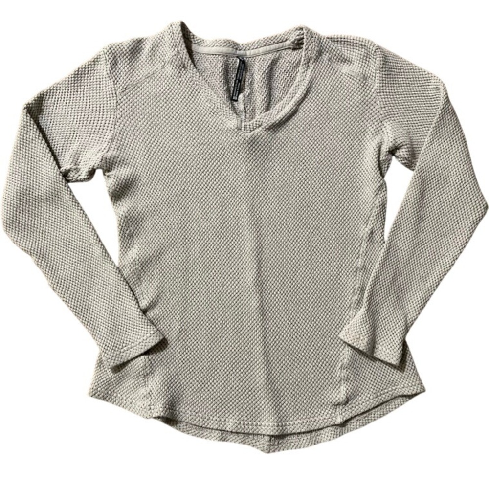 Kuhl V Neck Thermal Sweater Sz XS Neutral Lightweight Base Layer Gorpcore FLAW